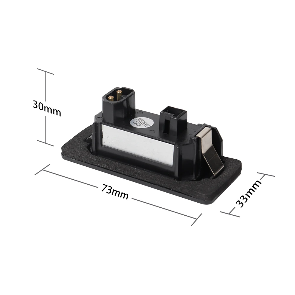 2 lâmpadas led brancas para placa de carro, acessórios automotivos para bmw e46 x5 e70 x6 e71 e72 e90 e92 e93 e91 m3 e39 m5 e60 e61 e82