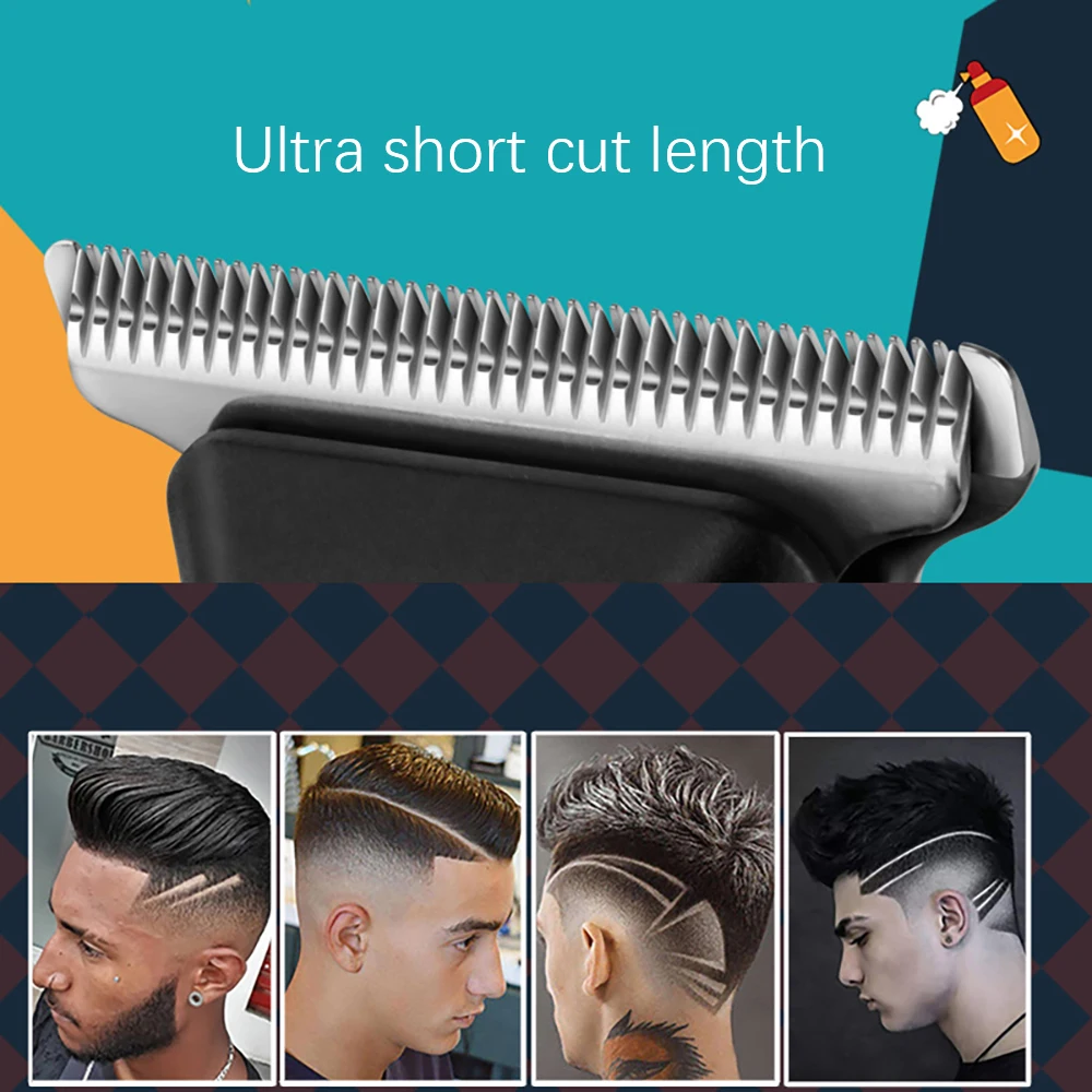Kemei男性用のプロ用バリカンヘアカット用の電気シェーバー0mmTブレード付きKM-MAX5090