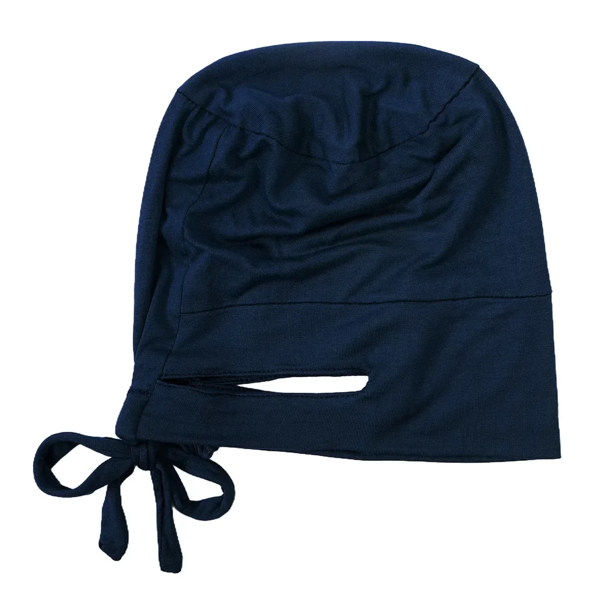 Feminino hijab islâmico sob cachecol pronto cor sólida undercap com buraco de orelha quimio boné bandanas underscarf para hijabs gorros bonnet