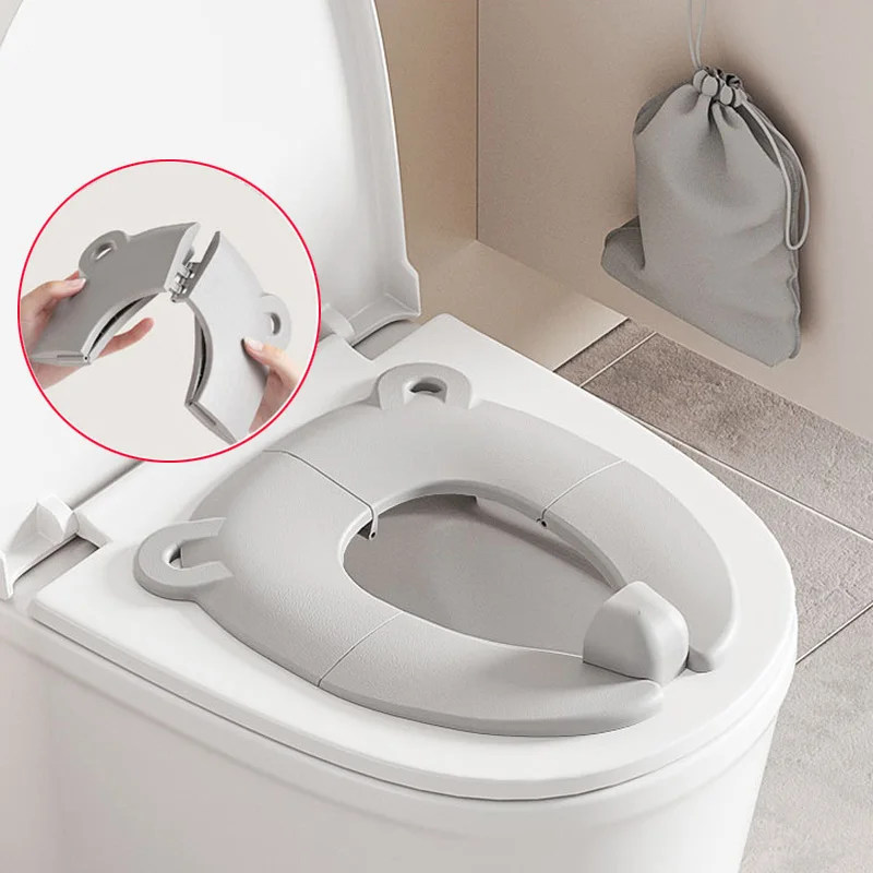 Klappbare Baby-Töpfchentrainingssitzmatte + Aufbewahrungstasche, tragbares Reise-Toilettensitzkissen für Kinder, Kinder-Töpfchenmatte