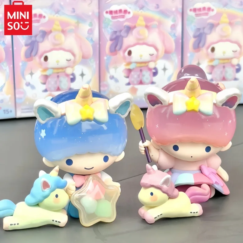 New Sanrio Fantasy Park Series Blind Box Kuromi Cinnamoroll Figure Desktop Ornament Collectable Cute Toys Birthday Gift