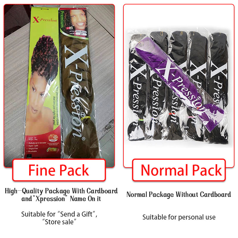 82 インチ 165 グラムかぎ針編みヘア事前ストレッチ Xpression ジャンボ編組ヘアボックスツイスト三つ編み人工毛エクステンション BWomen
