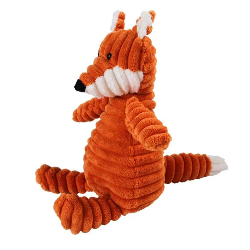 ตุ๊กตาสุนัขของเล่นรูปร่างสัตว์กัดของเล่น Squeaky Corduroy ของเล่นสุนัขสําหรับสุนัขขนาดใหญ่ขนาดเล็กลูกสุนัขสัตว์เลี้ยงอุปกรณ์การฝึกอบรม