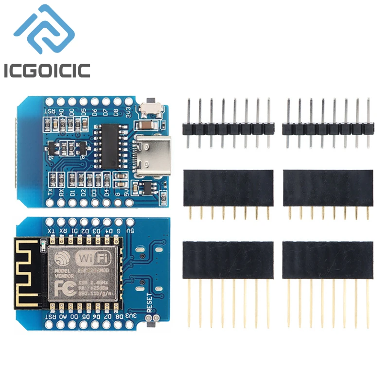D1 Mini-Mini NodeMcu 4M byte Lua WIFI Internet Of Things scheda di sviluppo basata su ESP8266 per WeMos