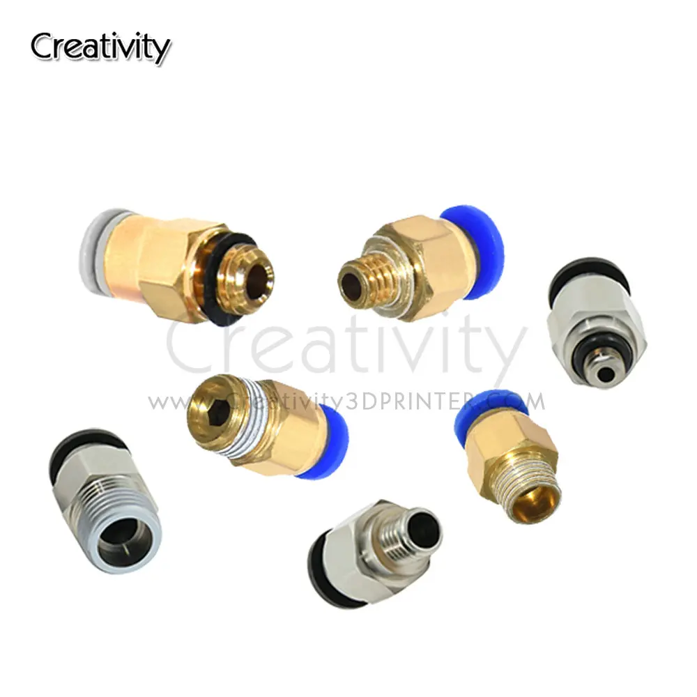 空気圧コネクタ PC4-01 PC4-M6 ボーデン押出機 J ヘッドホットエンド PTFE チューブカプラー J ヘッド継手エンダー 3 3D プリンタ部品