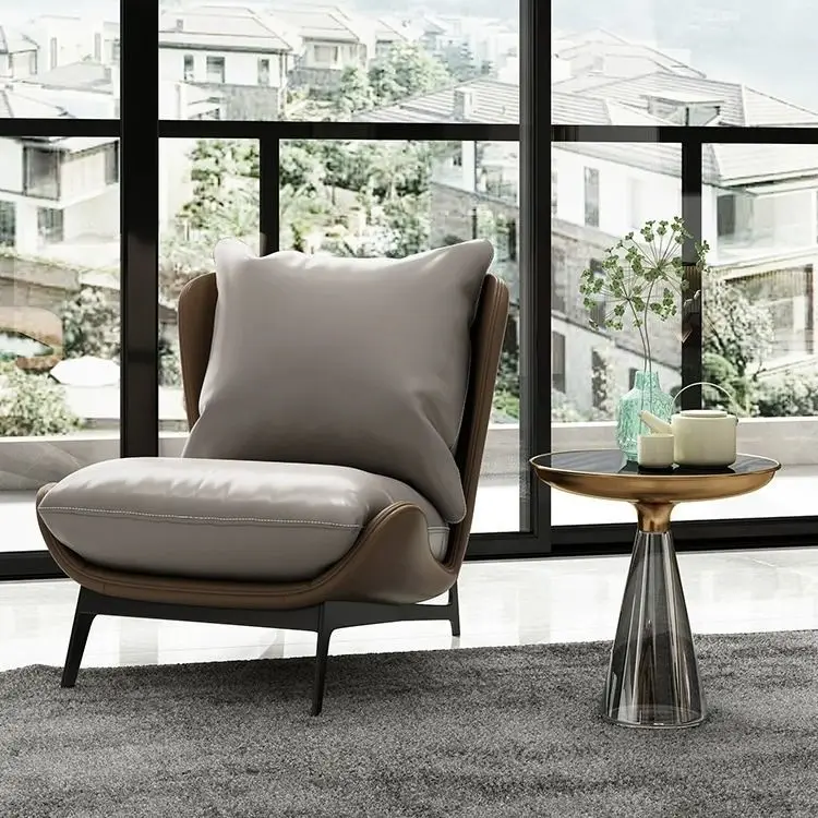 Lazy Sofa Living Room Single Sofa Modern Simple Bedroom Balcony Shaped Leisure Single Sofa Chair New