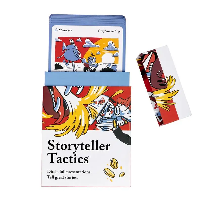 Storyteller Tactics Card Deck Business Tool To Improve Your Influence And Persuasion In Speech And More, 54 Cards In A Case