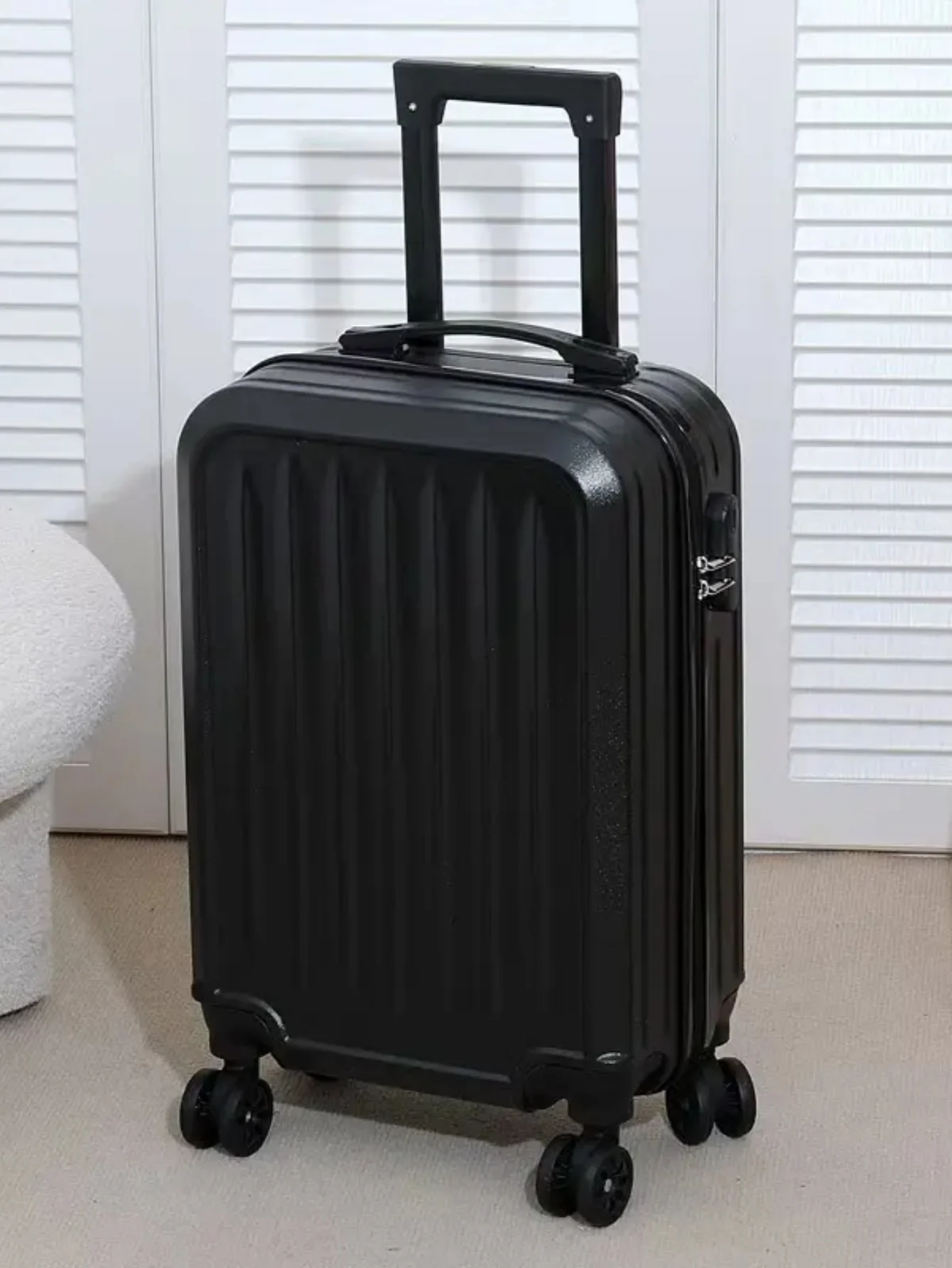 20-Zoll-Hartschalenkoffer, großes Fassungsvermögen, Reise-Trolley für Studenten, Reißverschluss mit Passwortverriegelung, langlebiges ABS + PC-Material, Eisen- und Aluminiumgriff, drehbares Rad