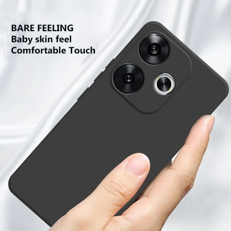 Casing mewah untuk Xiaomi Poco F6 sampul Poco F6 Fundas Coque silikon cair asli casing belakang TPU lunak Poco F6 F5 Pro