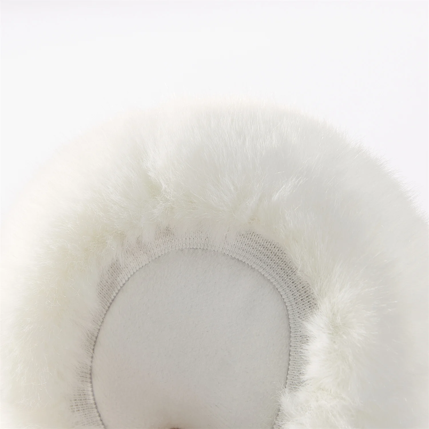 Cache-oreilles classiques en fourrure de lapin pour hommes et femmes, cache-oreilles en peluche, coupe-vent chaud, blanc, mode d'hiver, accessoires