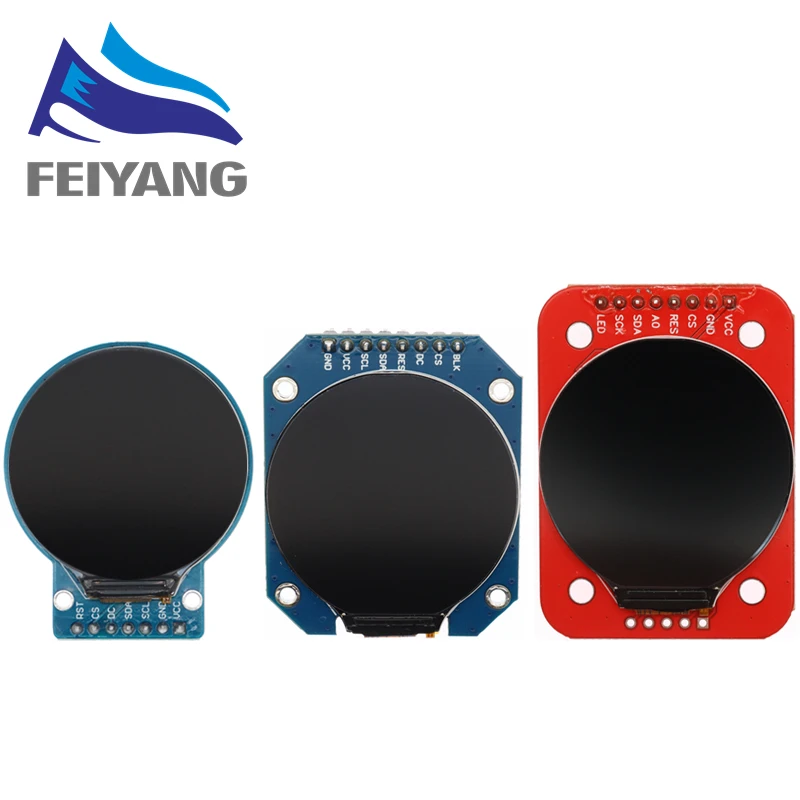 Pantalla TFT, módulo de pantalla LCD TFT de 1,28 pulgadas, controlador redondo RGB 240*240 GC9A01, interfaz SPI de 4 cables, PCB 240x240 para Arduino