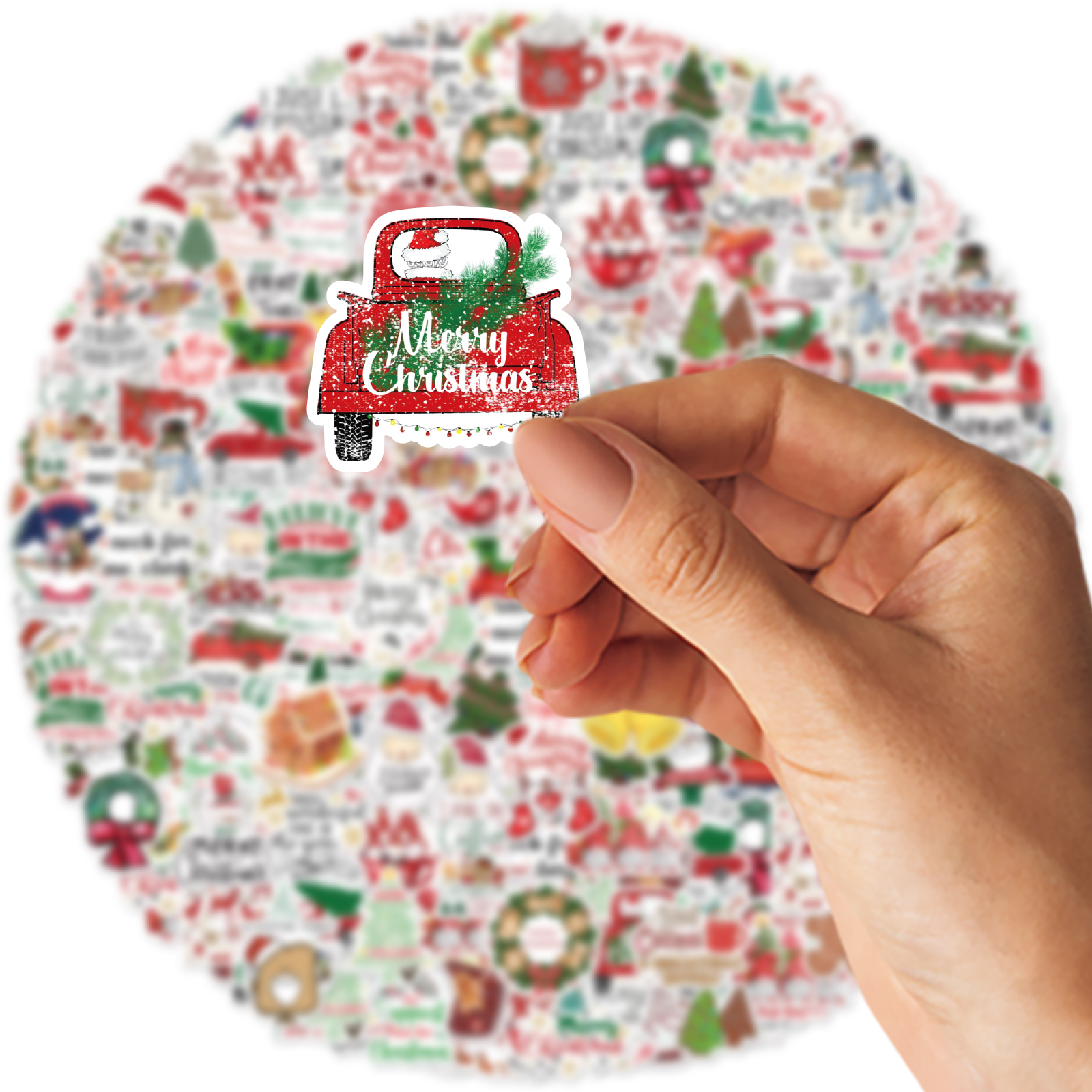 Autocollants Graffiti sur le Thème de Noël, Décoration DIY, Carnet de Notes, Bouteille d'Eau, Valise, Jouet JEClassic, Décalcomanie en PVC, 50Pcs
