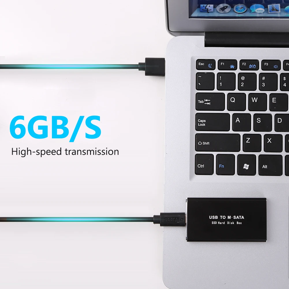 mSATA to USB 3.1 3.0 SSD Case Enclosure Mini SATA USB Adapter External Solid State Disk Box for 30x50 mSATA HD Hard Disk