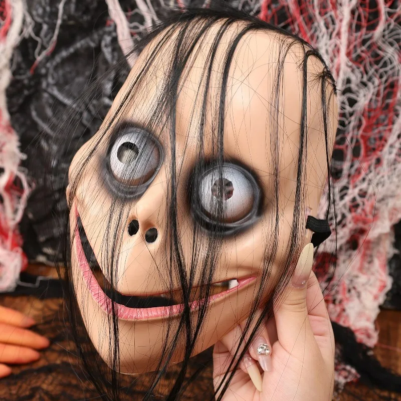 Masque effrayant réaliste pour Halloween, couverture faciale d'horreur pour Attraction hantée, accessoire effrayant, léger et respirant, unisexe