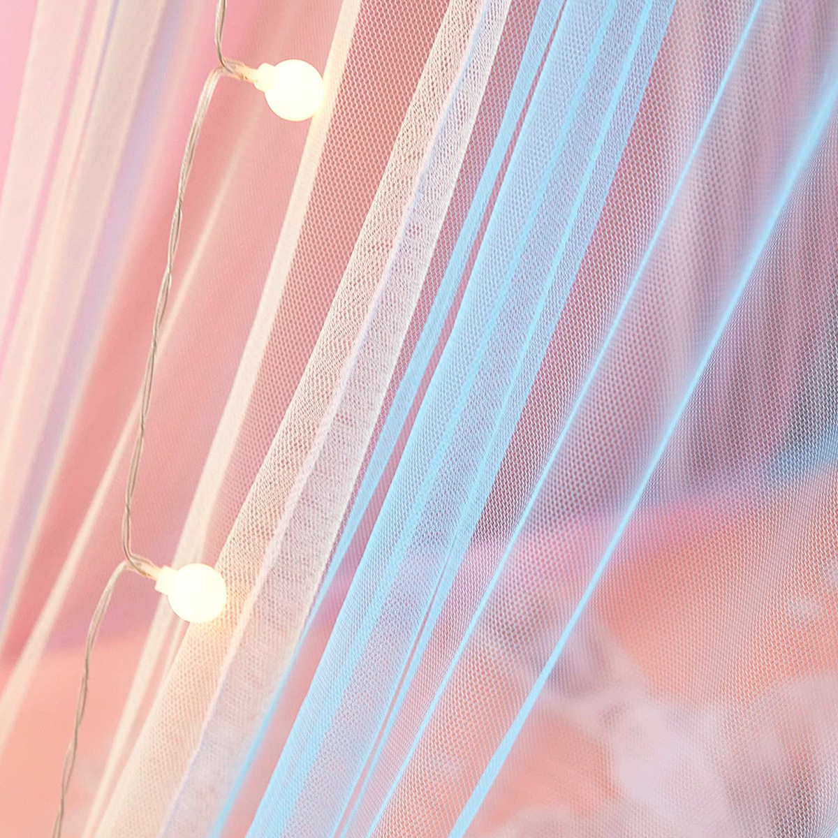 Cortina de quarto de bebê, cúpula, arco-íris, princesa, mosquiteiro para berço, recém-nascido, cama, dossel, tenda, crianças, decoração de quarto