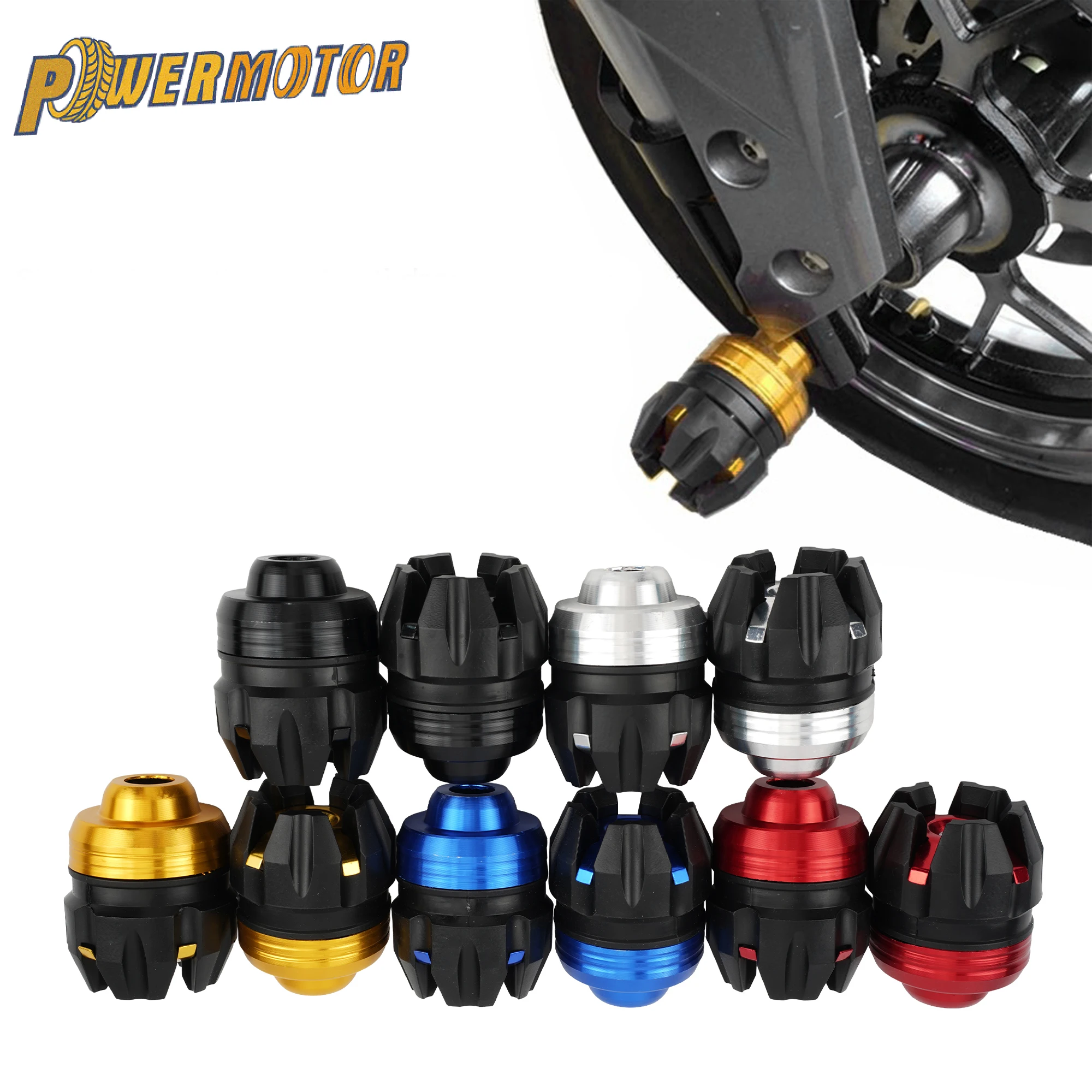 Copo de proteção universal para suspensão dianteira de motocicleta, 2 peças, quadro deslizante, protetor contra queda para scooter, e-bike, alumínio, motocross