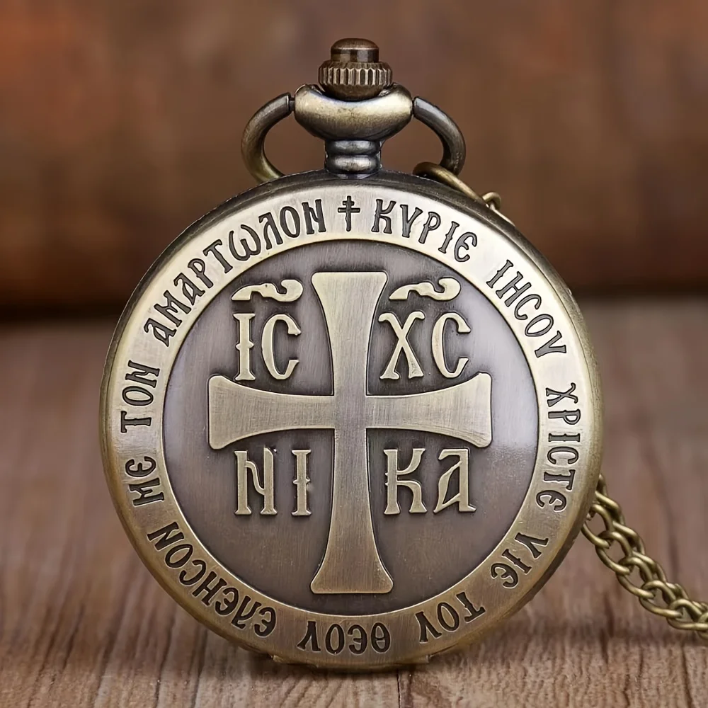 Nueva colección de collar de reloj de bolsillo de bronce Vintage para hombres y mujeres, regalos Vintage económicos