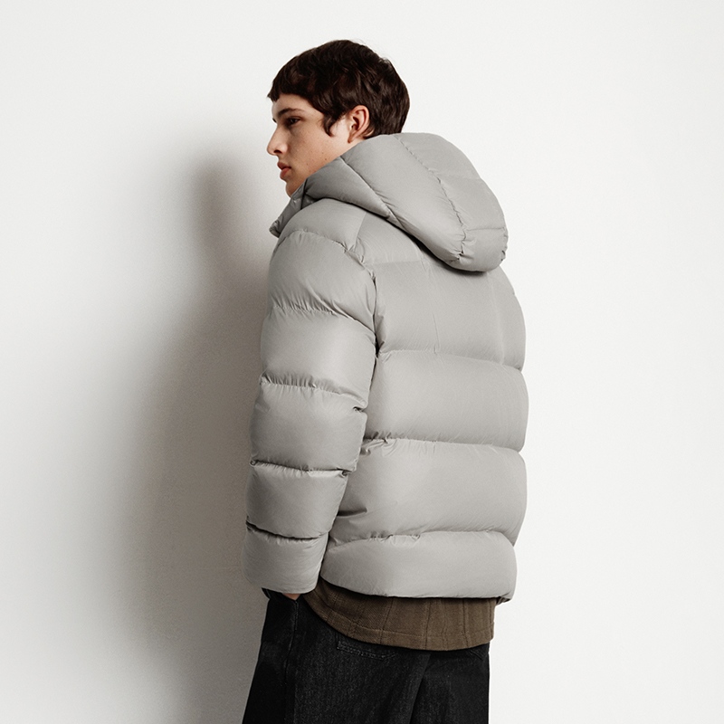 Semir jaqueta masculina solta com capuz puffer três resistente outerwear calor-gerenciamento antiestático 2025 novo inverno wear masculino