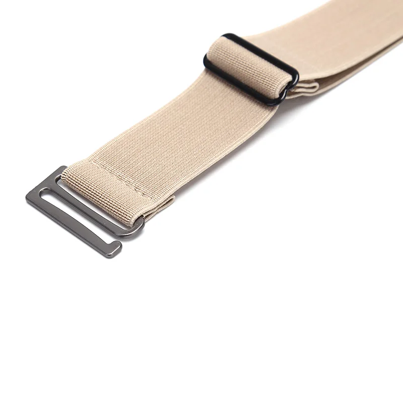 Nueva pretina para mujer, hebilla de cinturón Invisible, cinturón elástico cómodo de plástico para mujeres y hombres, cinturón Web ajustable No Show para pantalones vaqueros