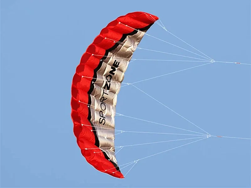 Miễn Phí Vận Chuyển 2.5M Đôi Dây Simili Đóng Thế Điện Diều Mềm Diều Parafoil Kitesurf Bay Ngoài Trời Vui Chơi Thể Thao