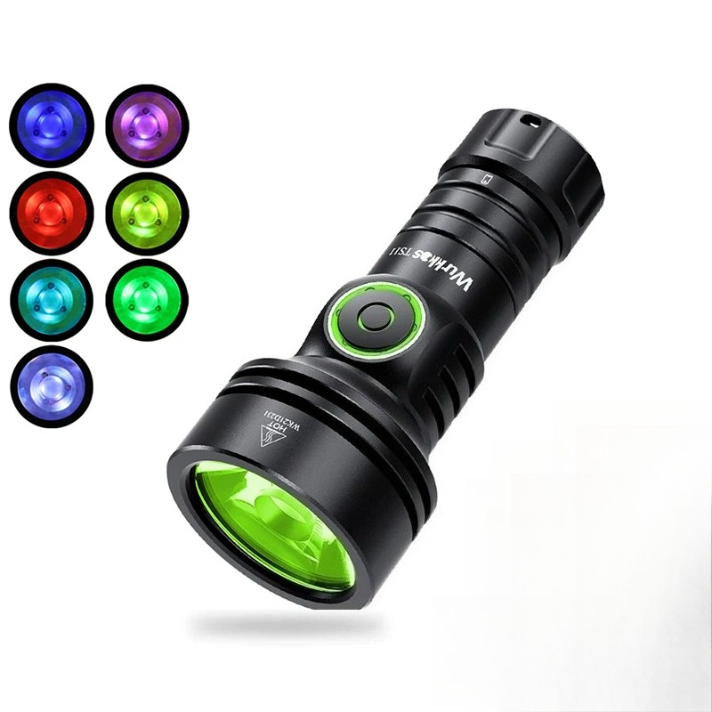 Wurkkos TS11 EDC Mini 18350 RGB Вспомогательный фонарик Мощный 2000 лм USB-C Перезаряжаемый фонарик SFT40 IP68 Рабочий свет Anduril 2.0