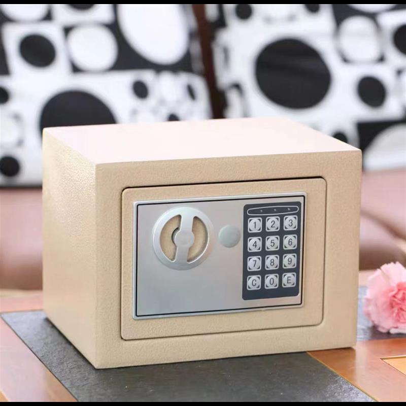 Caixa de segurança digital mini cofres de aço banco de dinheiro pequena senha doméstica chave caixa de segurança manter dinheiro jóias documento
