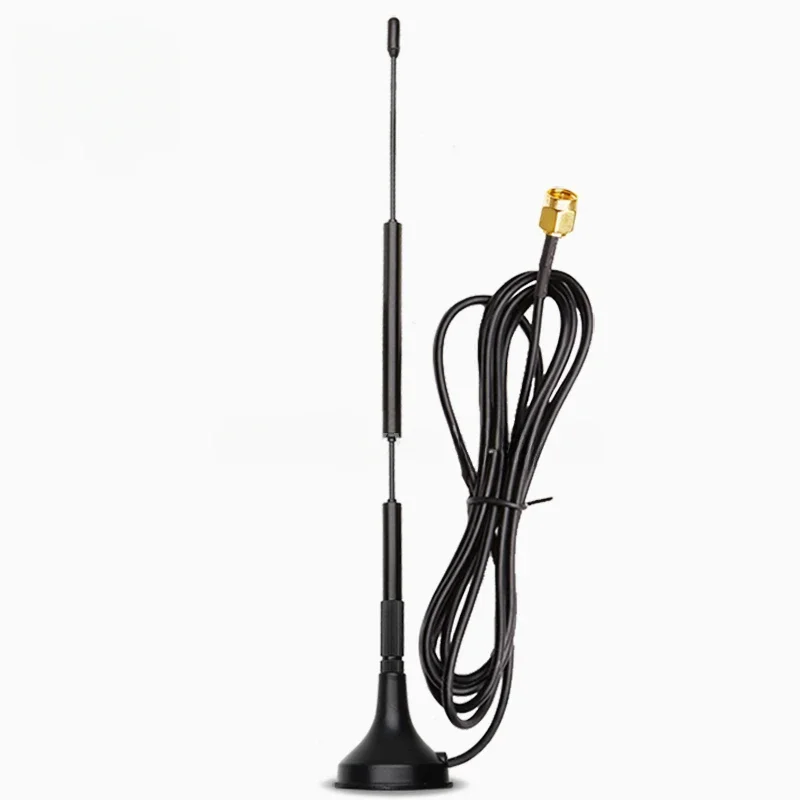 Antena LoRa de 12dBi, 433MHz, SMA macho, montaje magnético, Cables aéreos RG174 de 3M para amplificador de señal, módulo de transmisión de datos inalámbrico