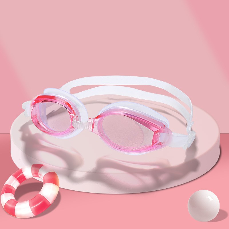 Swimming Goggles For Adults And Children Universal Hd Transparent Goggles Waterproof Flat Diving Glasses