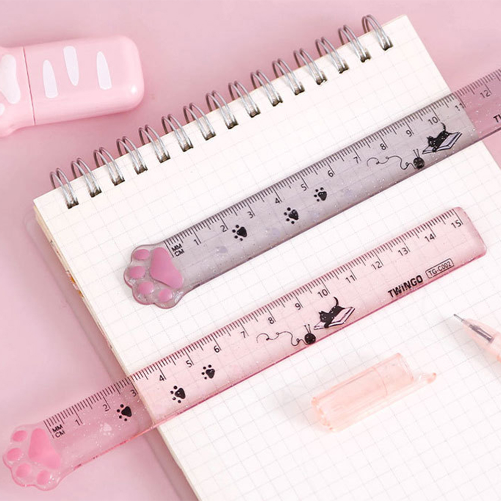 15cmの透明なプラスチック製の定規,定規,ブックマーク,幾何学ツール,オフィス,学校の文房具