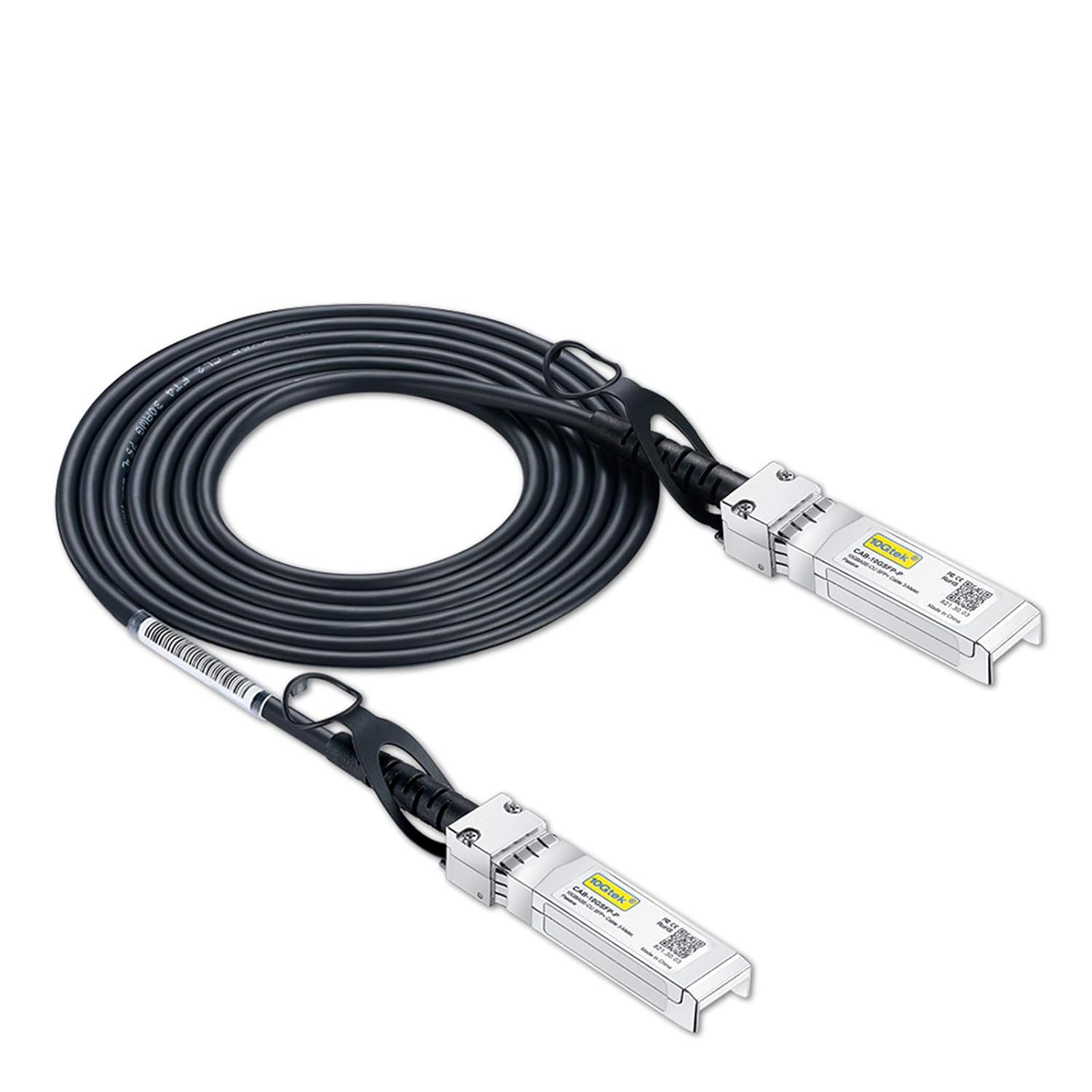 Câble Twinax 10G SFP+ DAC en cuivre à connexion directe, câble passif 10GBASE 0,5 M/1 M/2 M/3 M/5 M/7 M/10 M pour commutateur Cisco/Ubiquiti/MikroTik