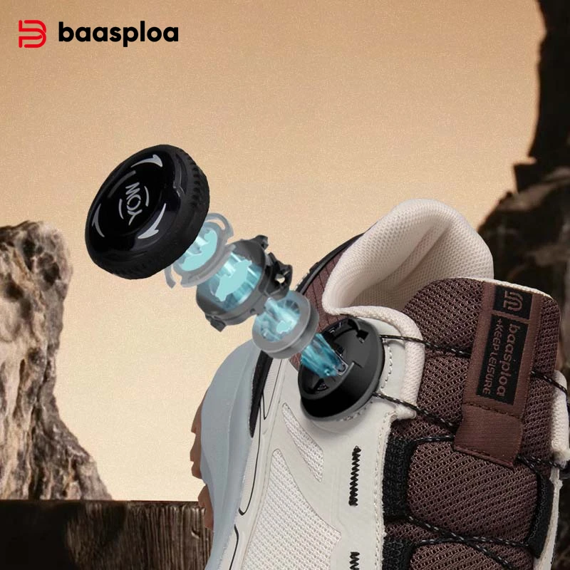 Baasploa Männer Wanderschuhe Outdoor Klettern Mesh Atmungsaktive Reise Wanderschuhe Männlichen Nicht-Rutsch Verschleiß Beständig Bequeme Sneaker
