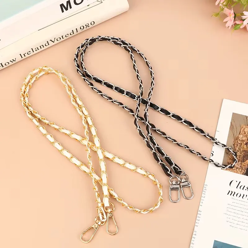 Catene per borse a tracolla con tracolla a catena da 120 cm Cinghie a catena per borse a tracolla in pelle di ricambio Accessorio per borsa da donna per ragazza fai da te