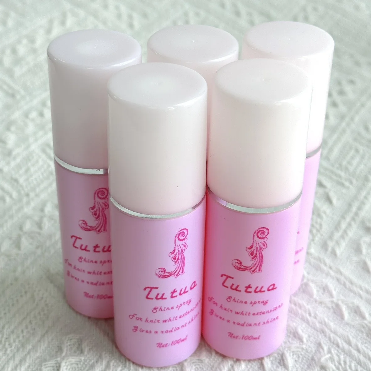 Pruikverzorgingsoplossing Haarsysteem Antikroezen Gladde klitten Bescherming Synthetisch haar Antistatische conditionerspray