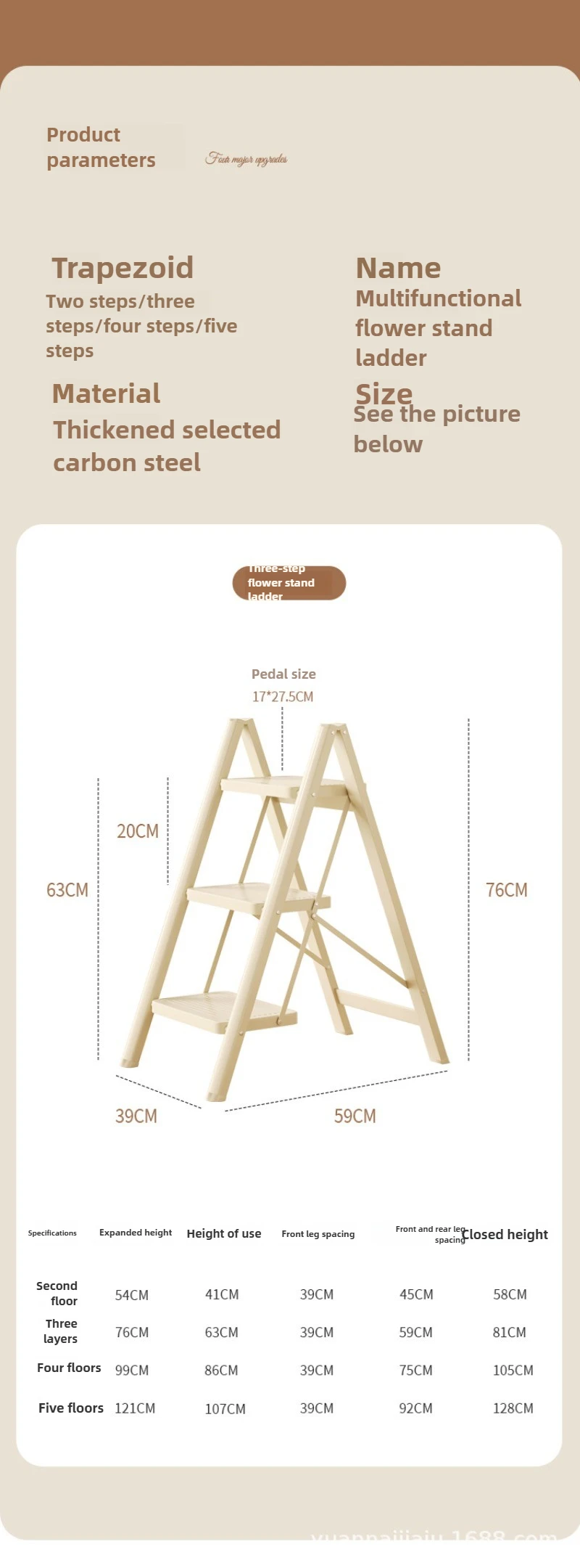 ครัวเรือนพับหนา Herringbone บันได,ความปลอดภัยบันไดย้ายของขวัญ,ติดตั้งฟรี Multi-Functional นั่งร้าน Stable