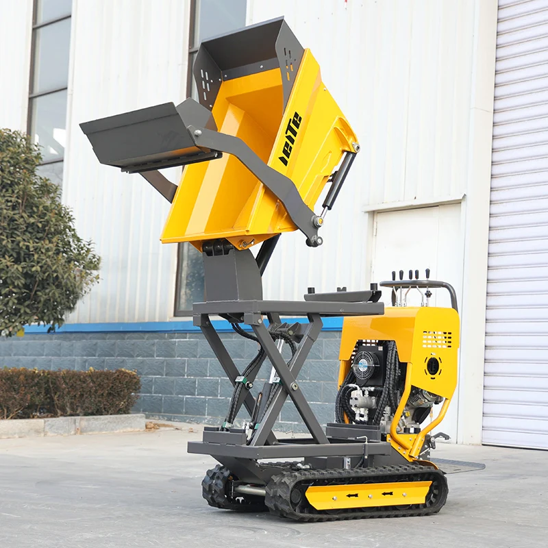 China Customized Mini Dumper 0.5 Ton crawler track dumper high quality Small Dump Truck Available In Stock Tiny Hydraulic dumper