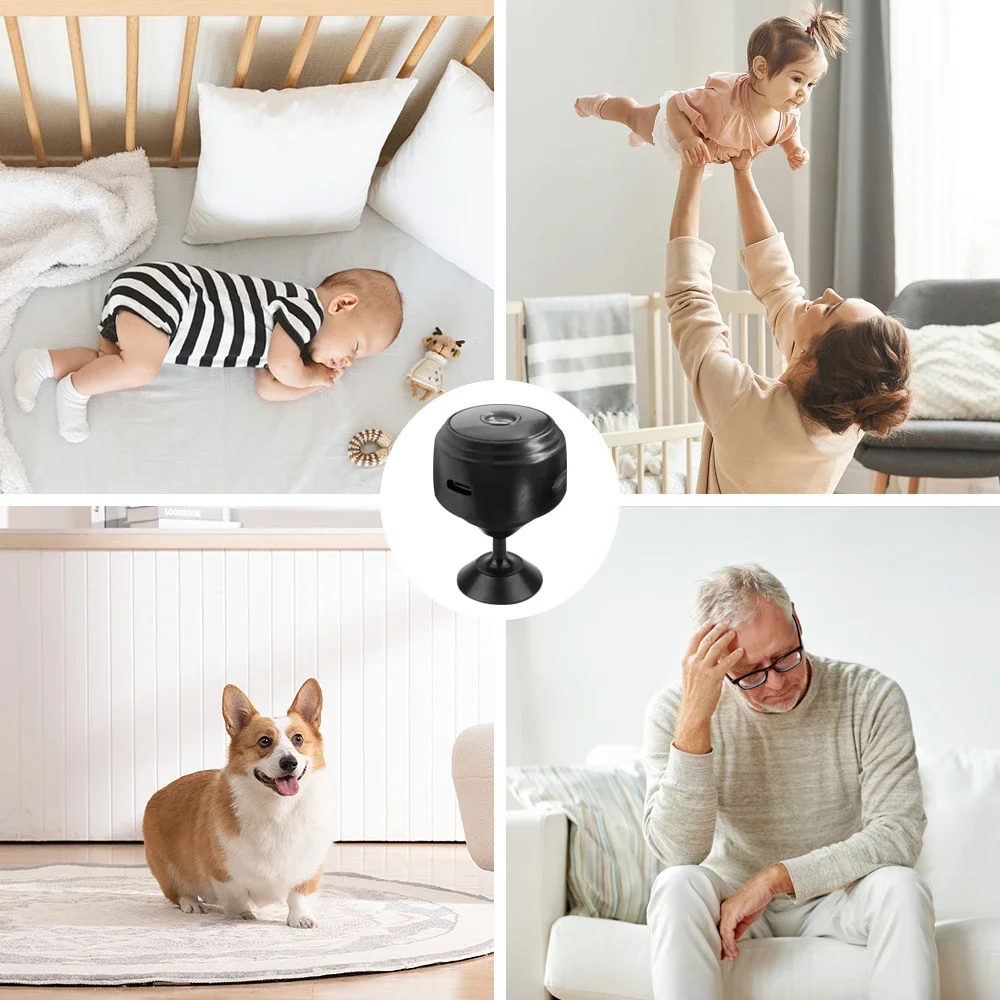 ​ ​ A9 WiFi Mini Kamera Wireless Smart Home Sicherheit Überwachung Video Recorder Schutz Kamera für Säuglinge und Haustiere ​