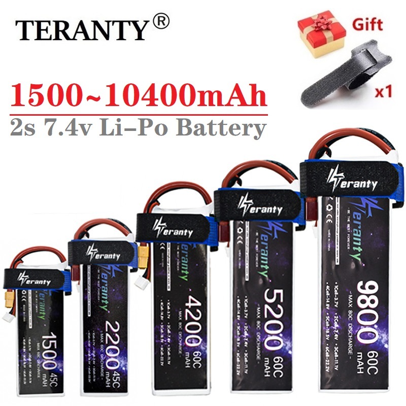 2S Lipo аккумулятор 7,4 В 1500 мАч 1800 мАч 2200 мАч 3300 мАч 4200 мАч 5200 мАч 6500 мАч 7200 мАч 10400 мАч JST/XT60/T RC Запчасти 7,4 В Аккумулятор