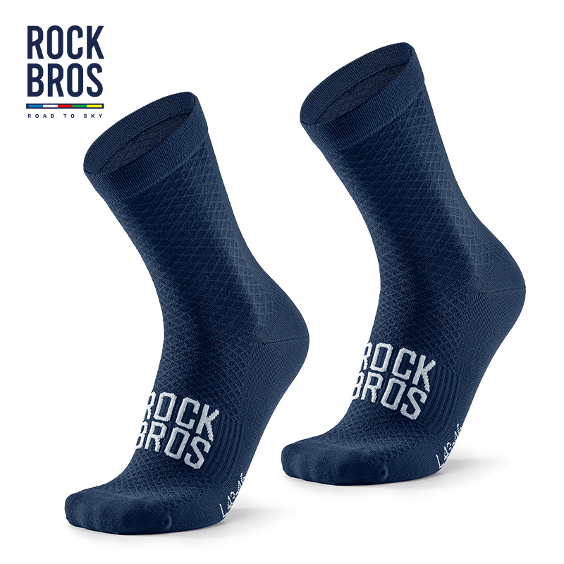 ROCKBROS ROAD TO SKY calcetines de ciclismo profesionales transpirables de alta elasticidad medias con absorción de impacto hombres mujeres calcetines deportivos para hacer ejercicio