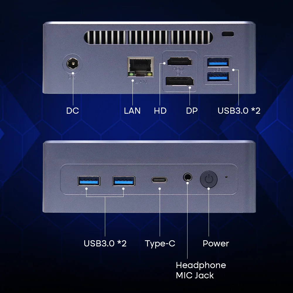 Ninkear Mini PC N9 Windows 11 Intel N95 8/16GB DDR4 256/512GB SSD WIFI 5.0 Computer da ufficio Desktop computador