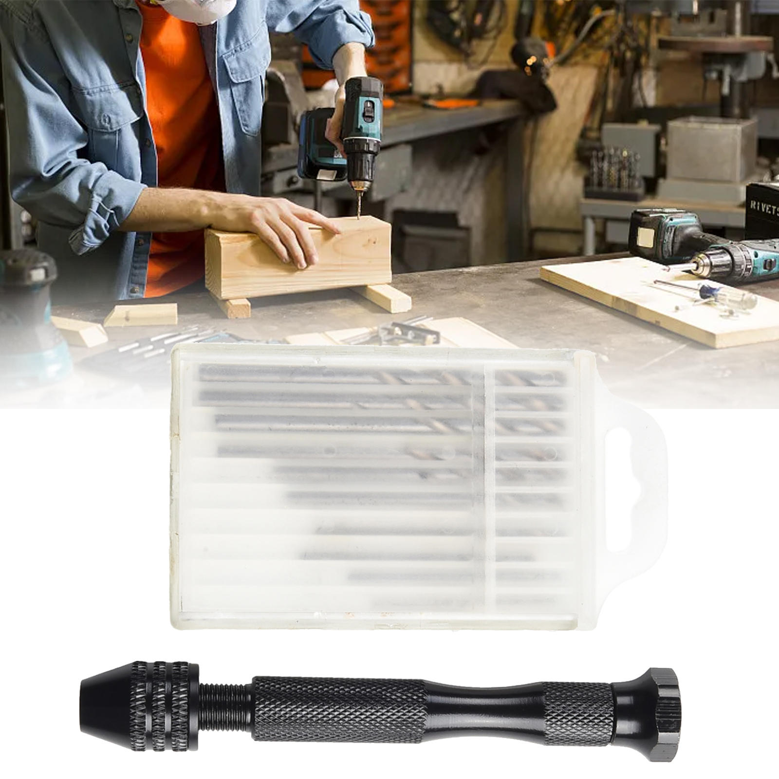 ชุดสว่านปากกาขนาดเล็ก0.3-3.2มม. เครื่องมือเจาะงานไม้สำหรับรุ่นงานอดิเรกแบบทำมือ Mata Bor งานฝีมือด้วยมือ