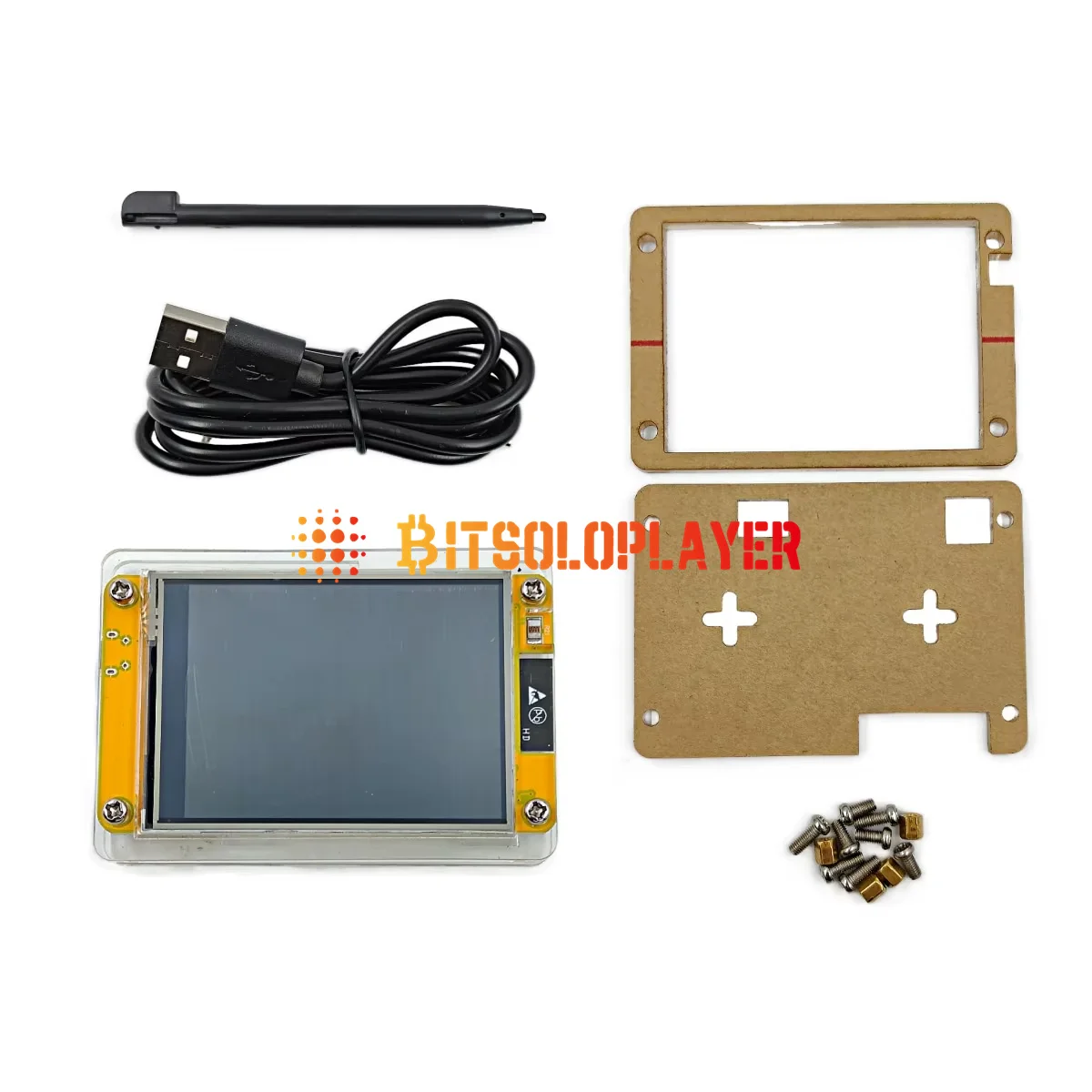 NerdMiner V2 350kh/s 2.8 Polegadas Display BTC Loteria Solo Nerd Miner Crypto Bitcoin Máquina de Mineração м.05.нер