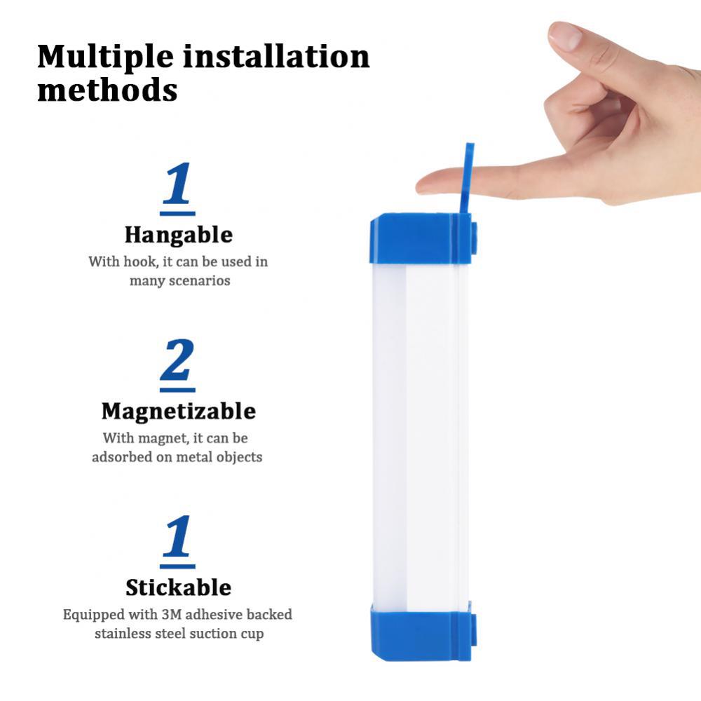 ロング LED チューブナイトライト磁気 USB 充電式非常灯屋外ポータブルプロフェッショナルロングストリップ非常灯