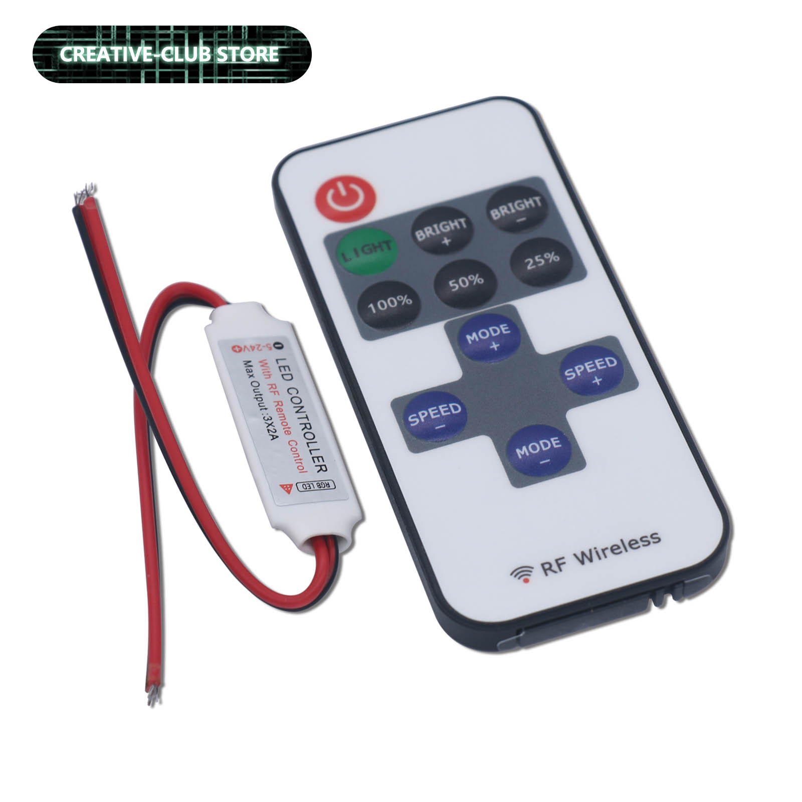 12V LED Dimmer Controller 11key DC 5V 12V 24V RF Drahtlose Fernbedienung für LED Streifen Licht Einfarbig Intelligente Speicher