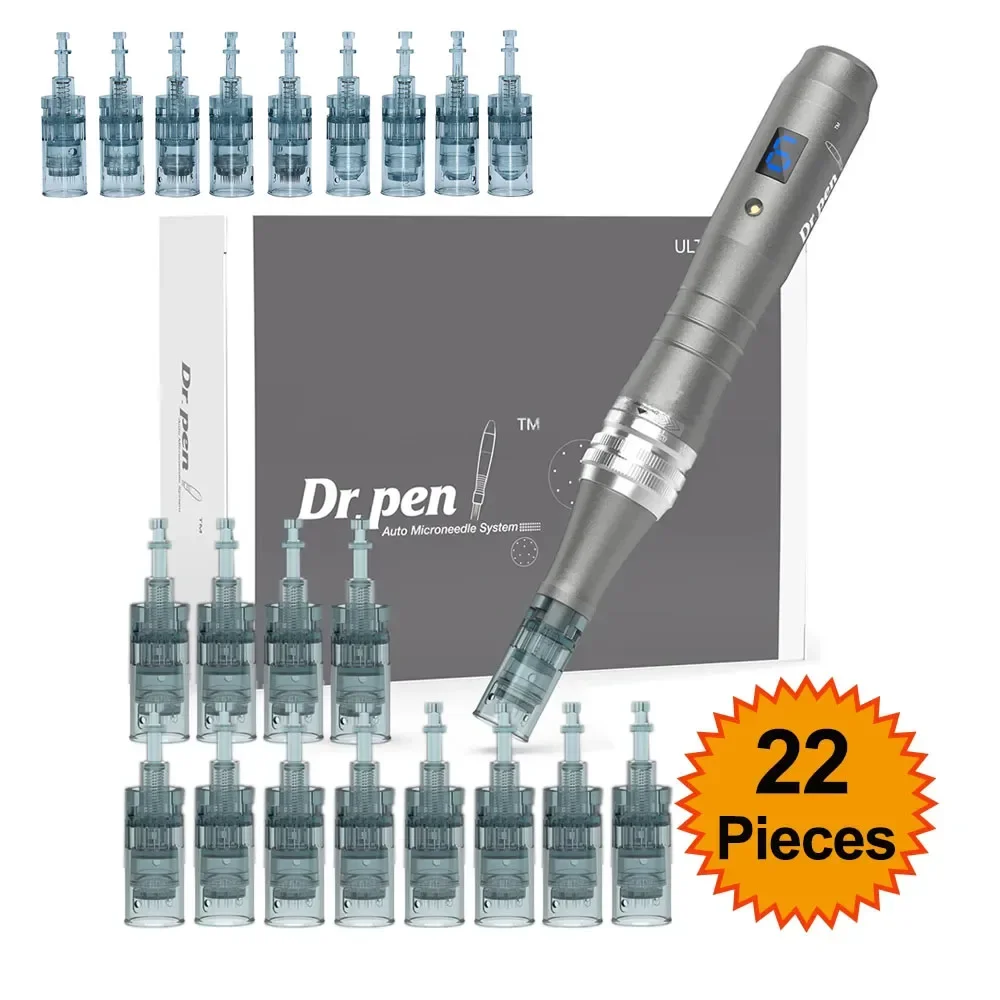 Dr pen Ultima M8 с 22-картриджем Беспроводная ручка Derma с микроиглами Набор для ухода за кожей MTS Лечение профессионалов Использование косметической машины