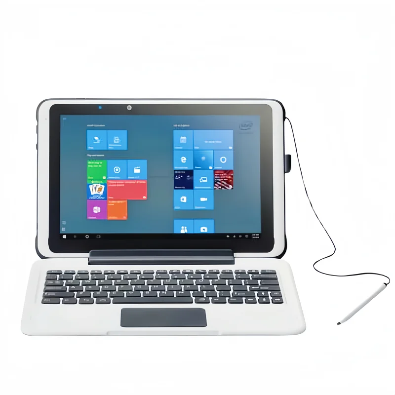 Global Firmware 10.1 ''Windows 10 64Bit Quad Core 2GB RAM 32GB ROM 2 in1 แท็บเล็ตพีซี Z8350 Mate พร้อมแป้นพิมพ์รองรับ HDMI