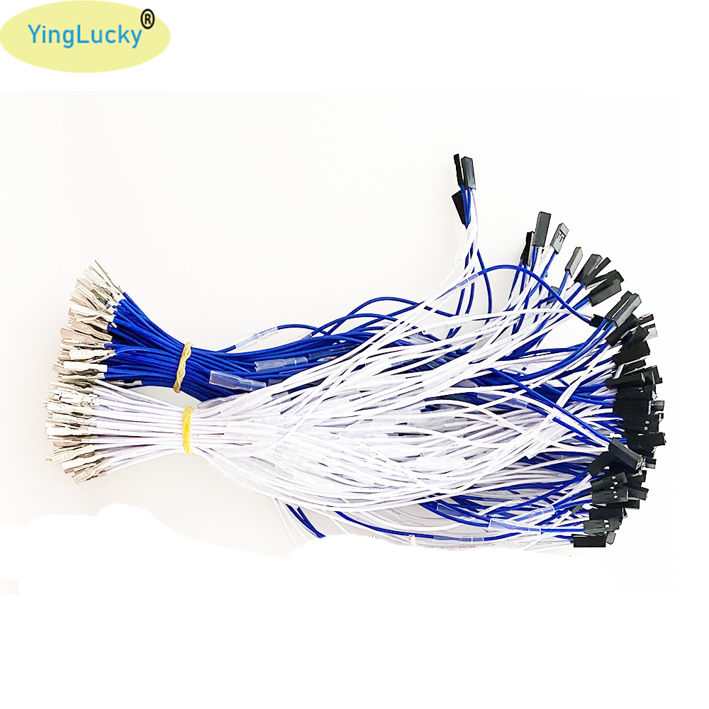 20 unids/lote Cable DuPont de 2 pines para codificador USB Arcade Placa de Control de retardo cero 4,8mm 2,8mm Happ Joystick Cable de botón Arcade