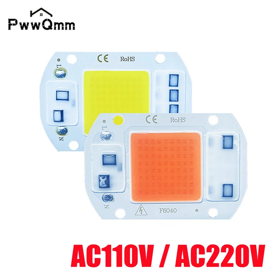 LED-Chip 10W 20W 30W 50W AC 220V Smart Cob Lampe Perlen LED-Lampe ohne Treiber DIY Lampada Chip Licht Flutlicht Scheinwerfer