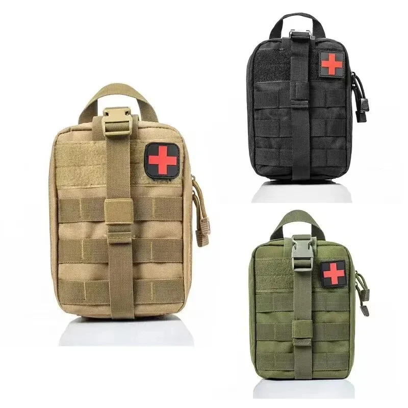 Kits de primeros auxilios tácticos, bolsa médica de emergencia para caza al aire libre, coche, Camping, herramienta de supervivencia Molle, organizador de bolsa EDC