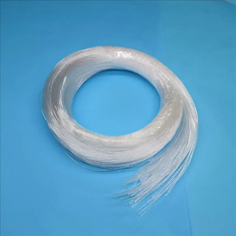 0.5 มม.0.75 มม.1 มม.1.5 มม.PMMA End GLOW พลาสติกสายไฟเบอร์ออปติกสําหรับไฟ LED เครื่องยนต์รถบ้าน DIY Starry Sky