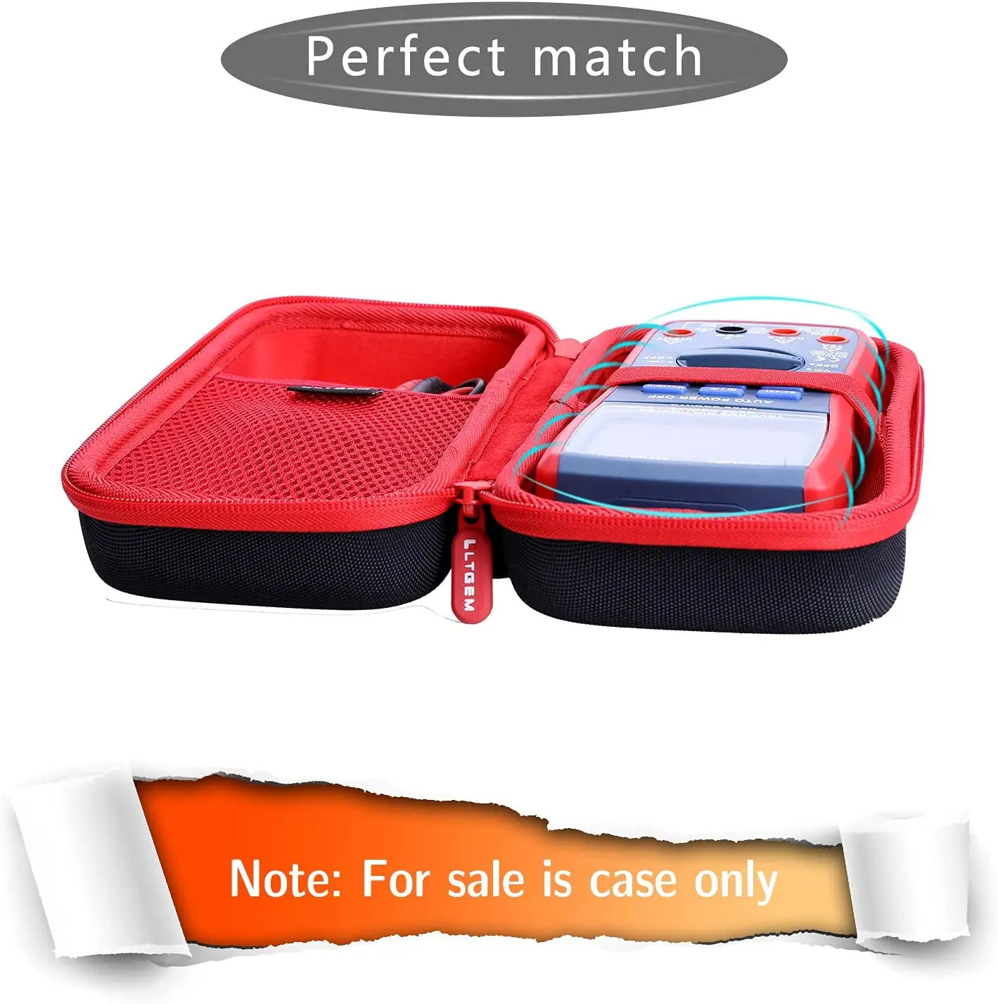 Estuche rígido LTGEM EVA para multímetro digital AstroAI, medidor de voltios TRMS de 6000 recuentos, rango automático manual; Medida el probador de voltaje